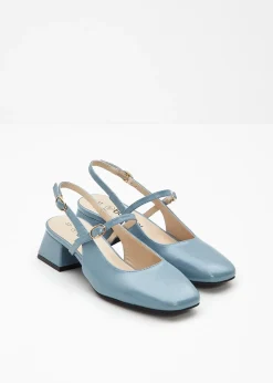 Escarpins slingback avec bride devant