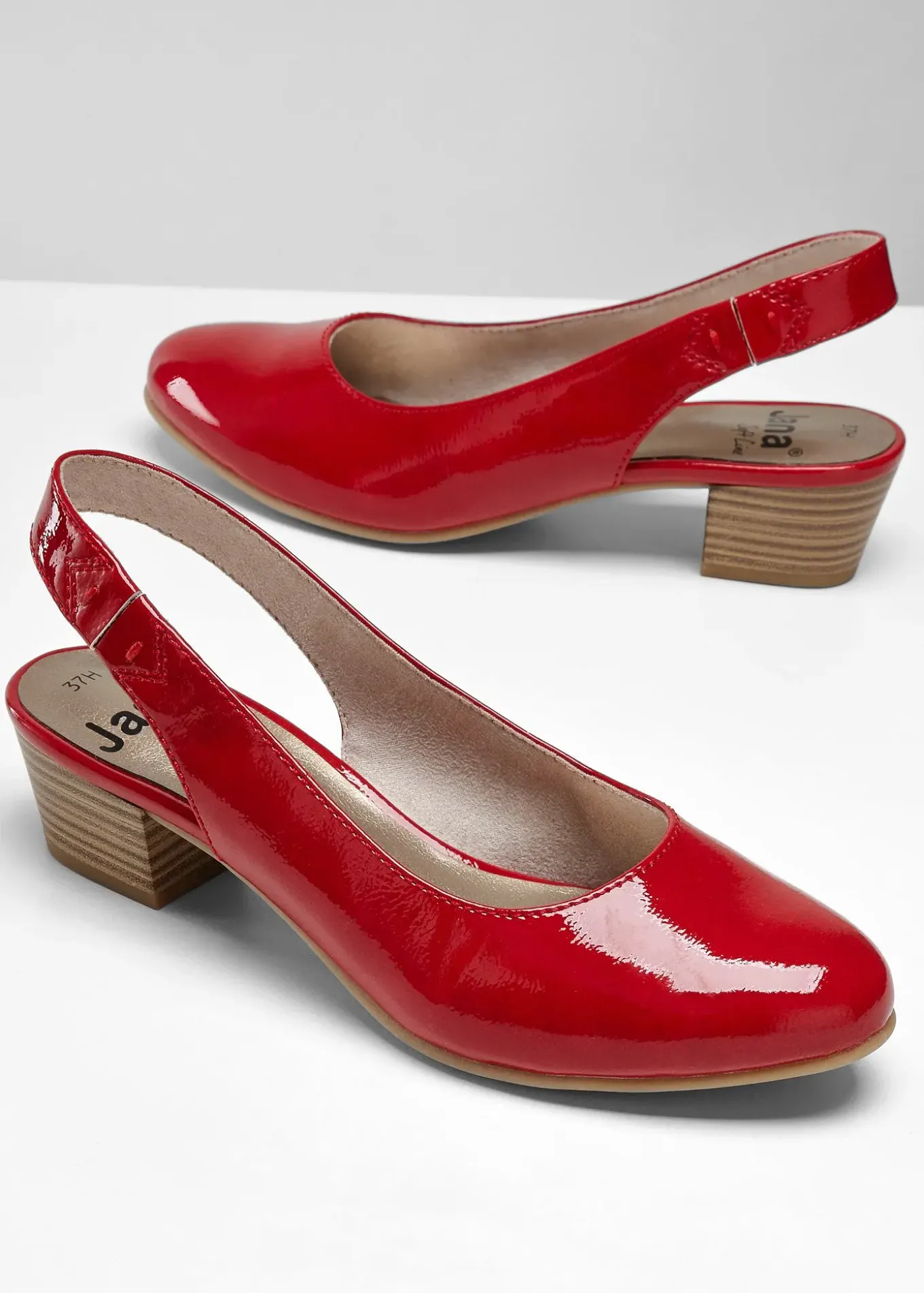 Escarpins slingback Jana, largeur confortable