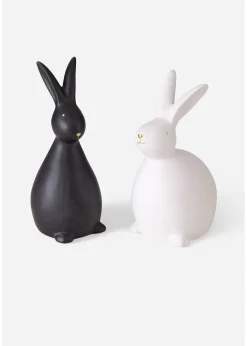 Figurine déco lapins (lot de 2)