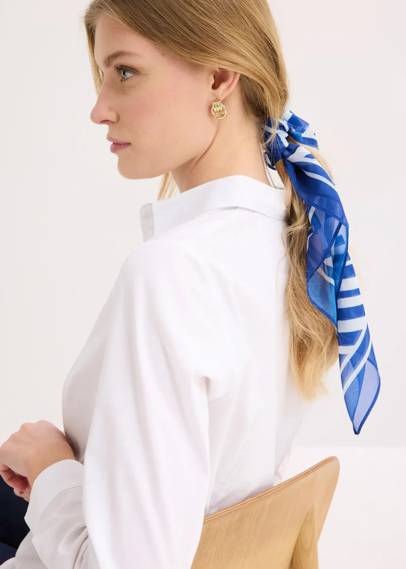 Foulard à imprimé graphique