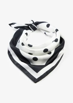 Foulard à pois en velours éponge