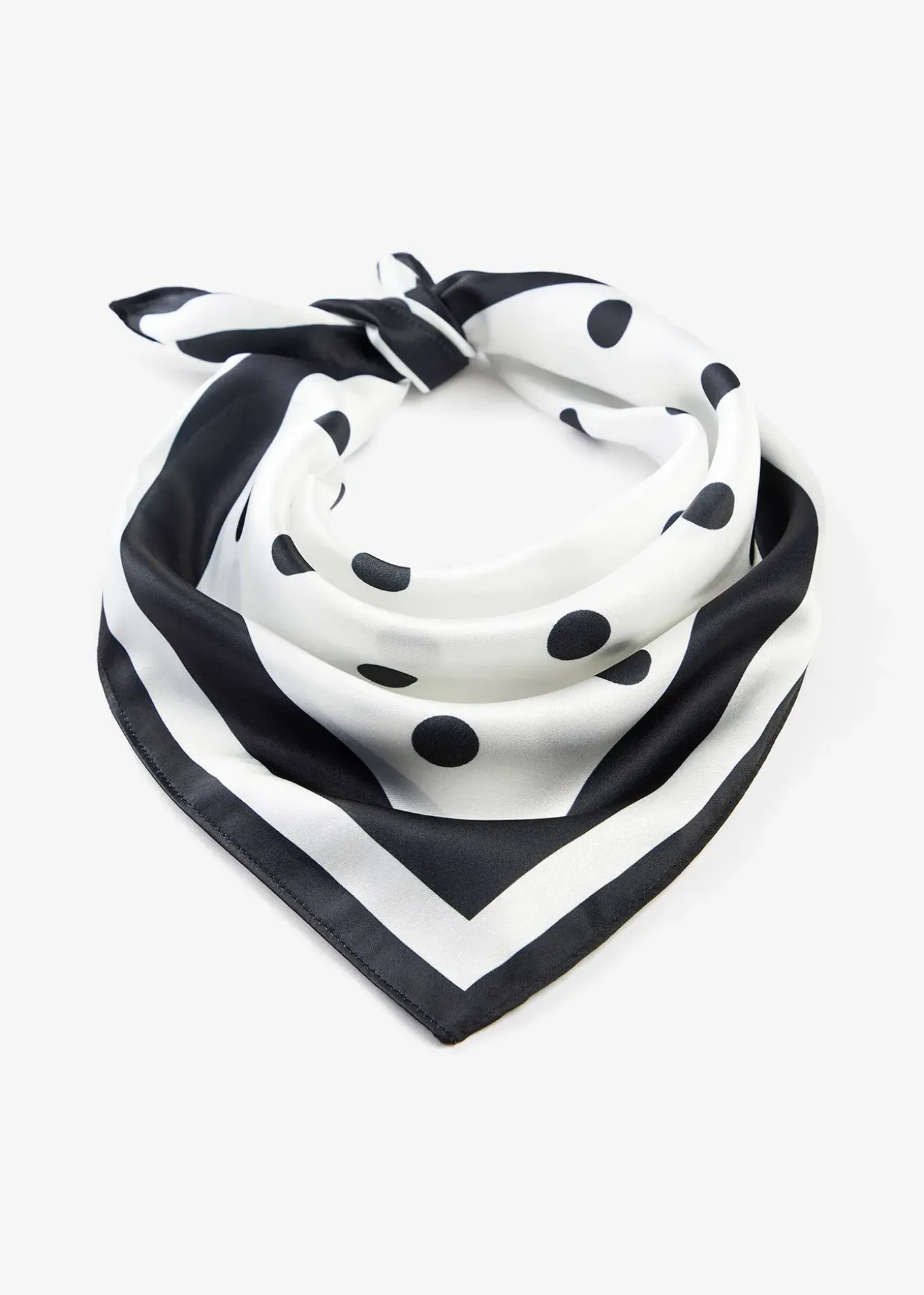 Foulard à pois en velours éponge