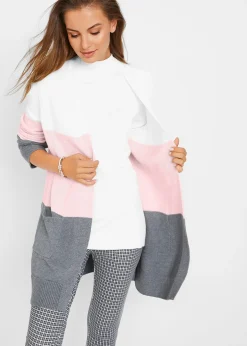 Gilet ample en maille, manches longues