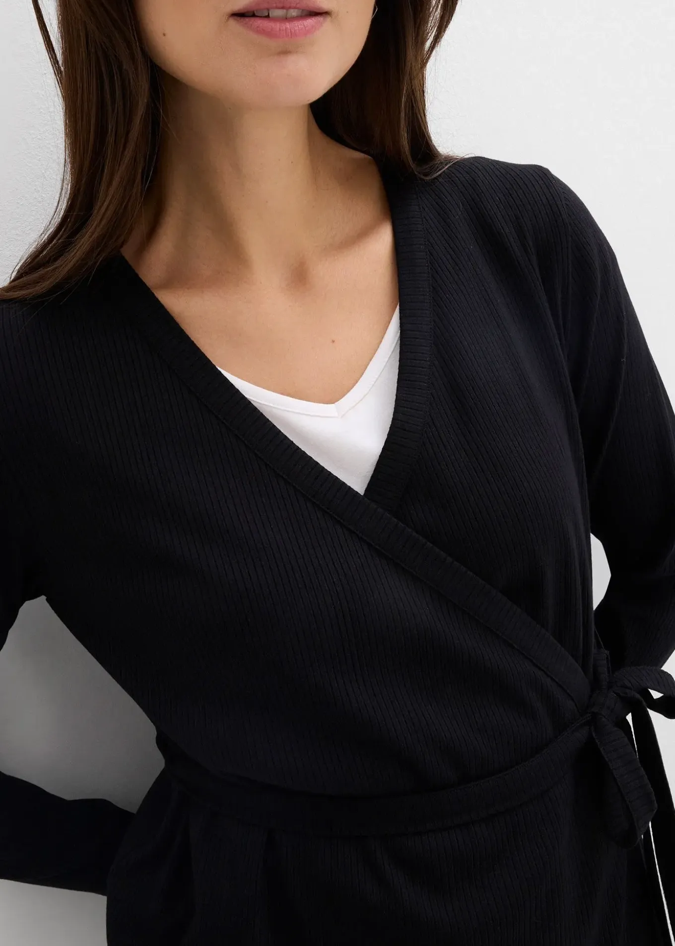 Gilet cache-cœur de grossesse et legging confortable (ens. 2 pces)