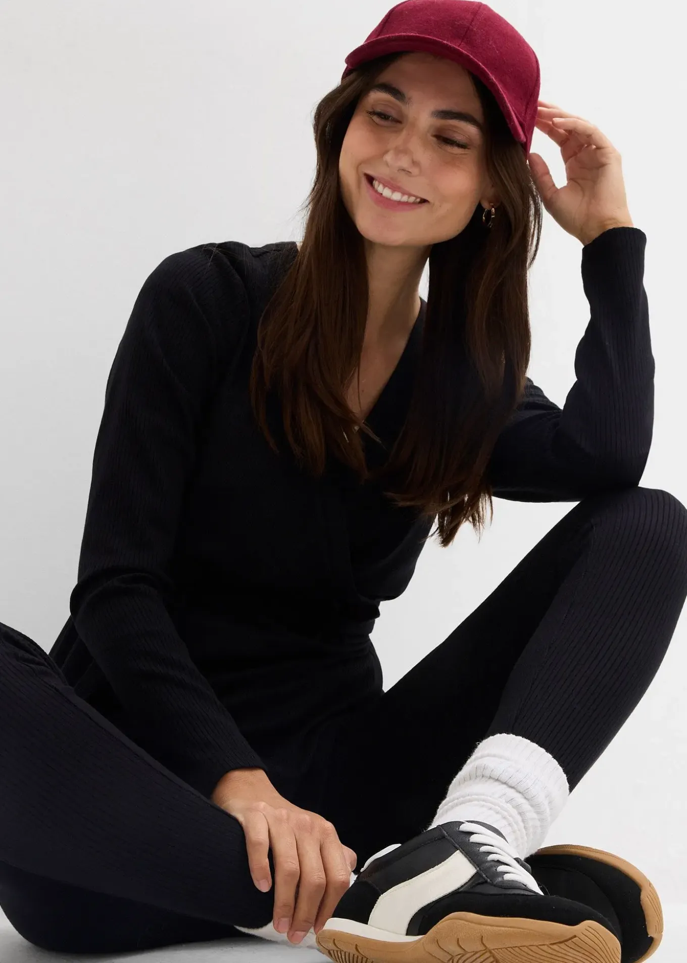 Gilet cache-cœur de grossesse et legging confortable (ens. 2 pces)