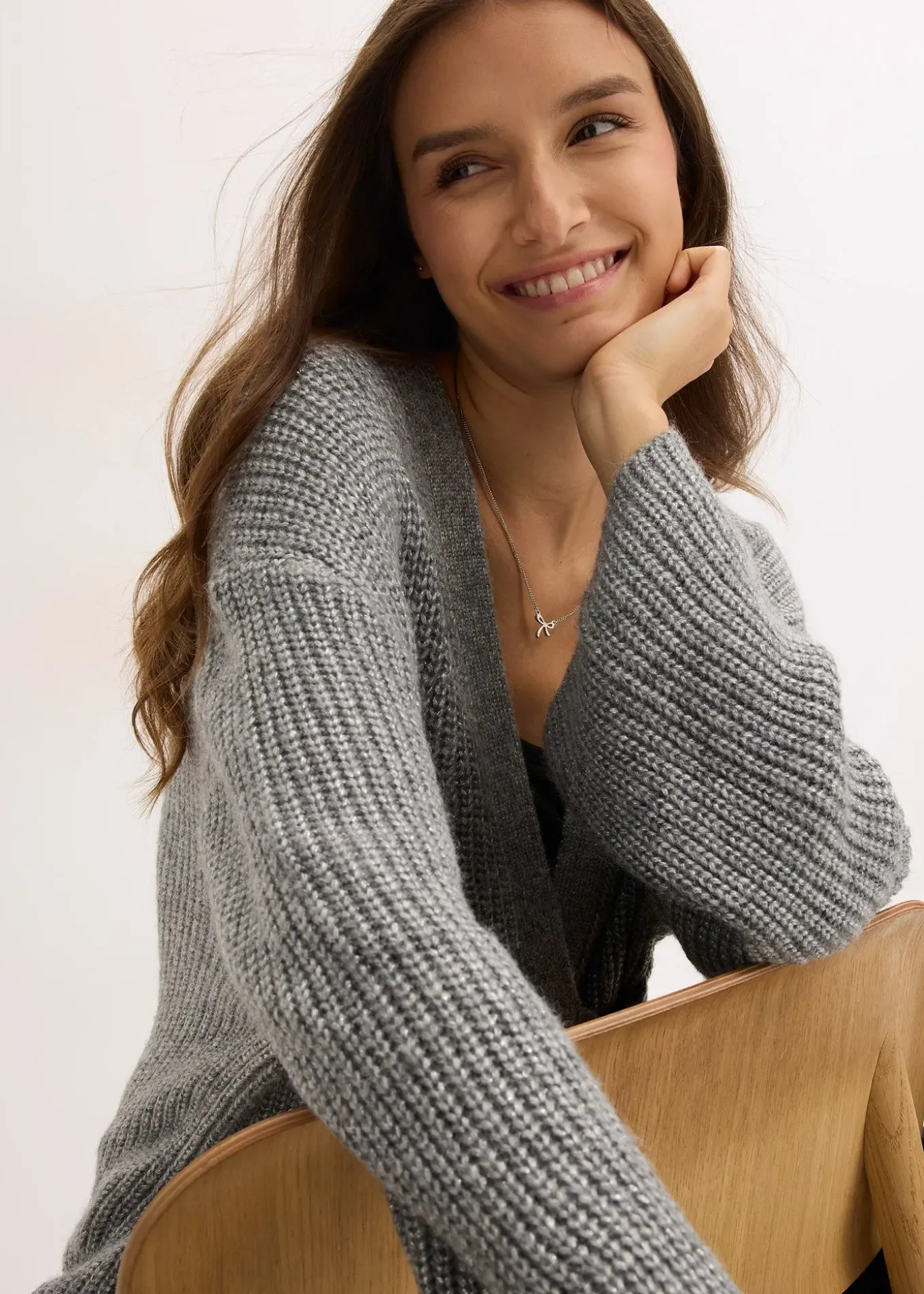 Gilet cache-cœur oversize