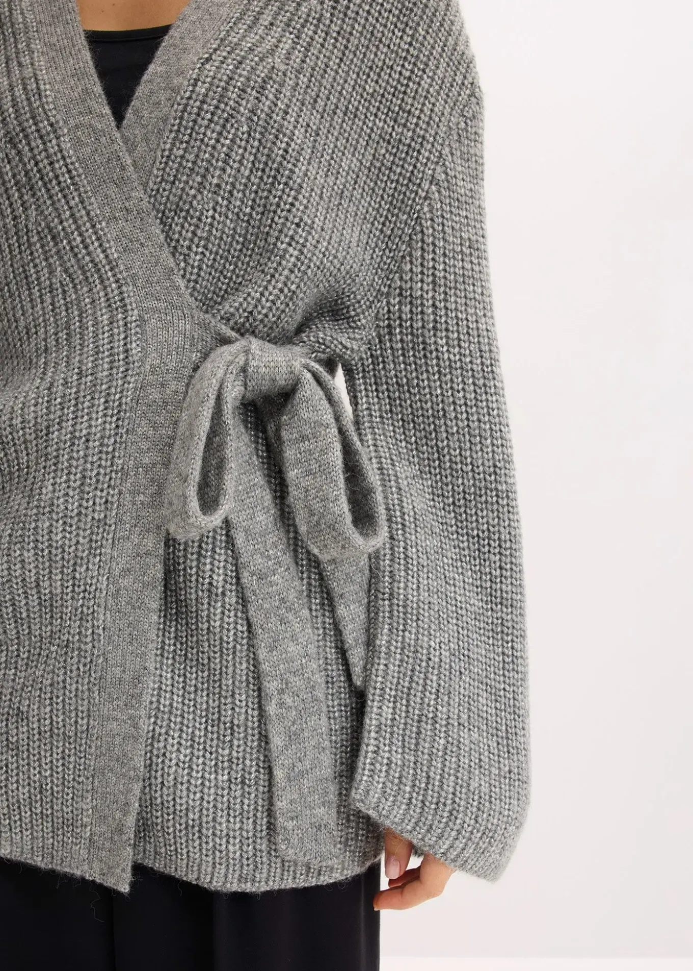 Gilet cache-cœur oversize