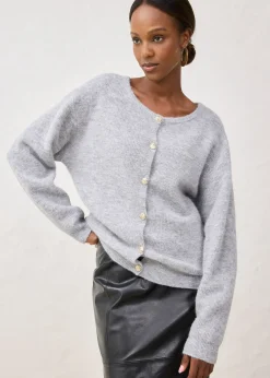 Gilet chaud en maille en alpaga mélangé