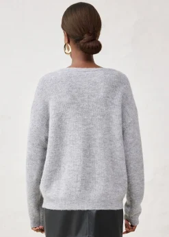 Gilet chaud en maille en alpaga mélangé