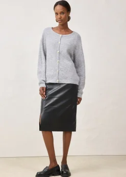 Gilet chaud en maille en alpaga mélangé