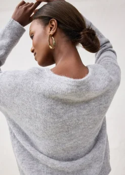 Gilet chaud en maille en alpaga mélangé