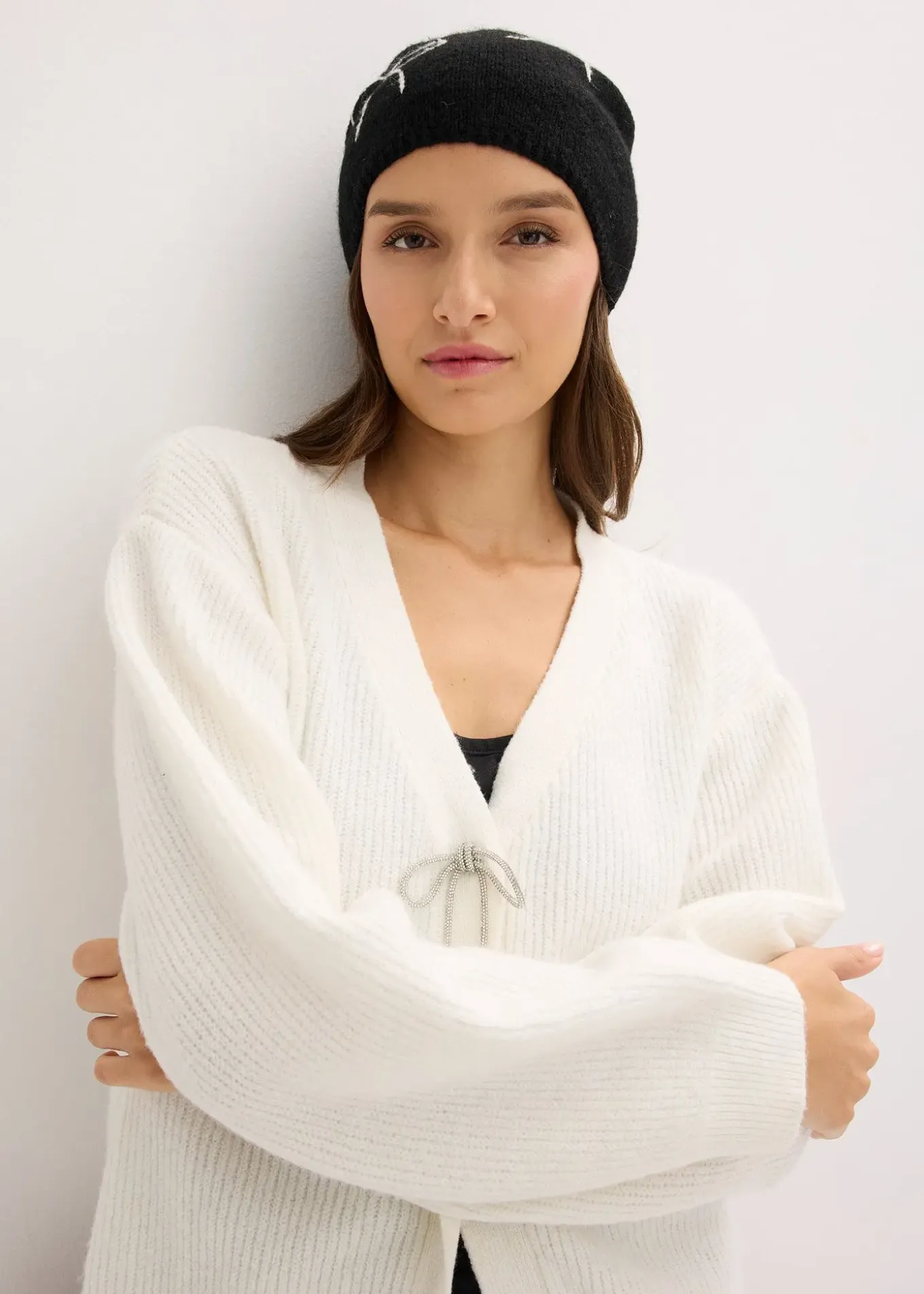 Gilet court en maille