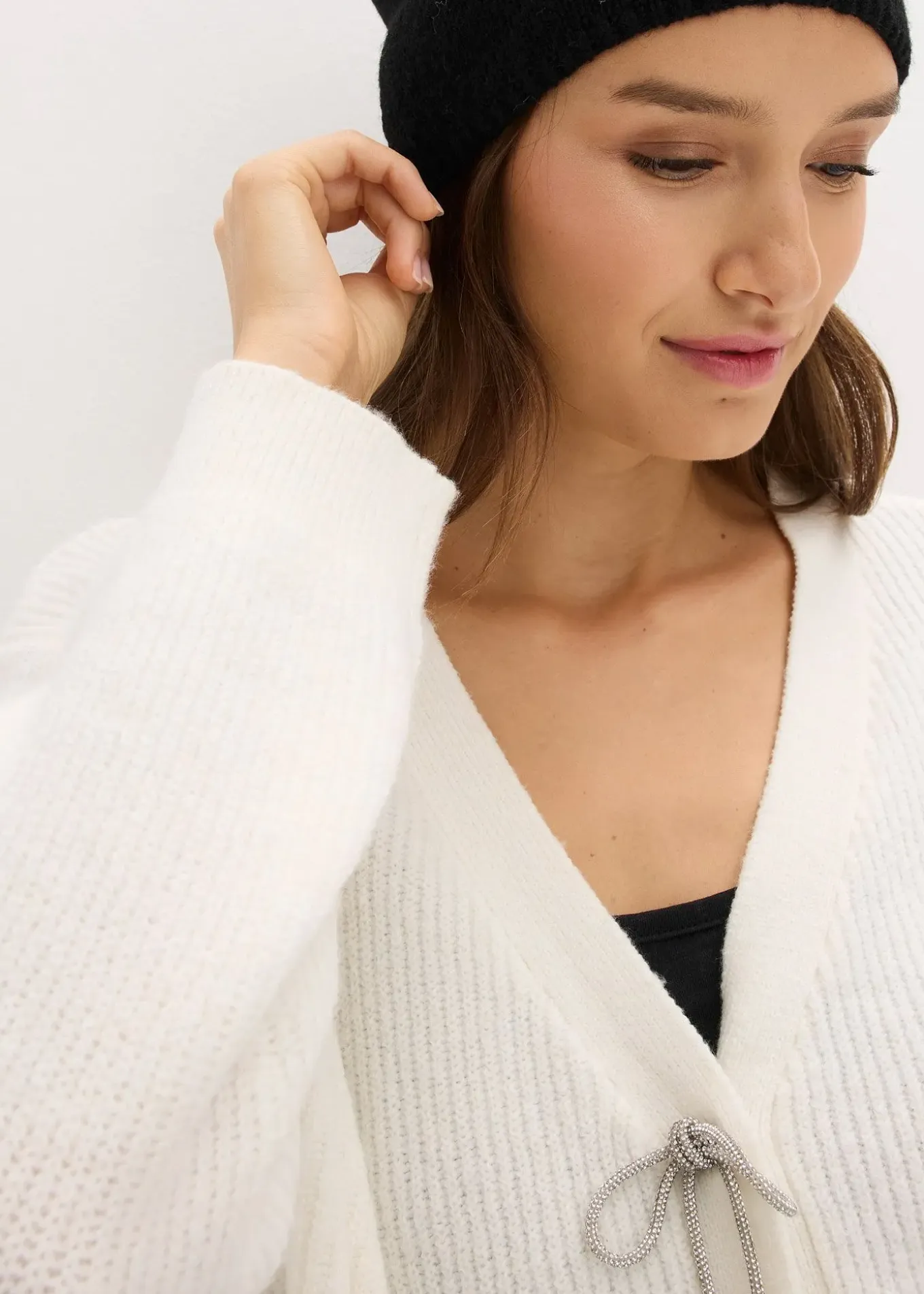 Gilet court en maille