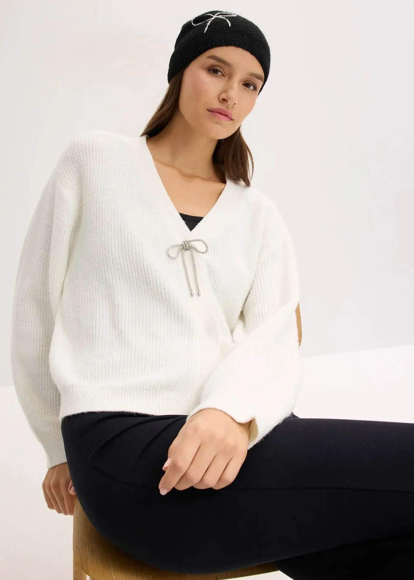 Gilet court en maille