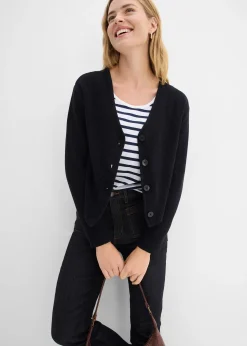 Gilet court en maille 100% coton