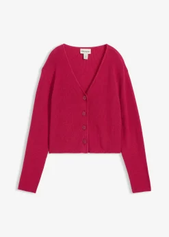 Gilet court en maille 100% coton