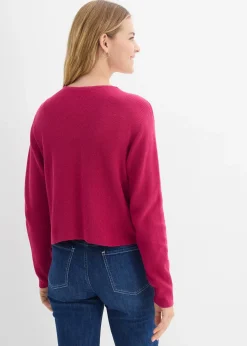 Gilet court en maille 100% coton