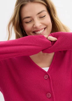 Gilet court en maille 100% coton