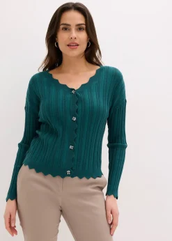 Gilet court en maille ajourée