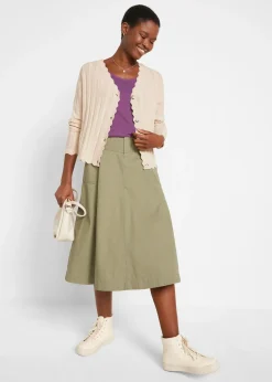 Gilet court en maille ajourée