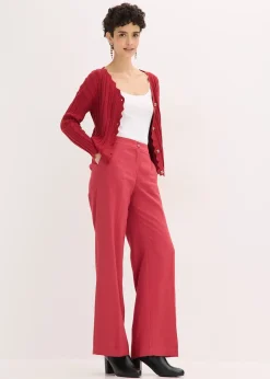 Gilet court en maille ajourée