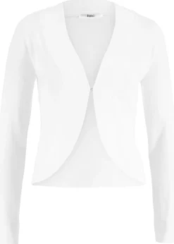 Gilet court en maille de viscose mélangée