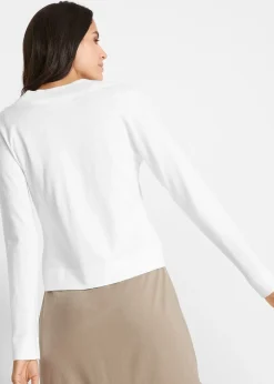 Gilet court en maille de viscose mélangée