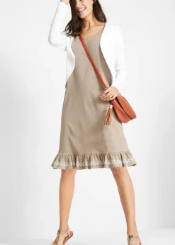 Gilet court en maille de viscose mélangée