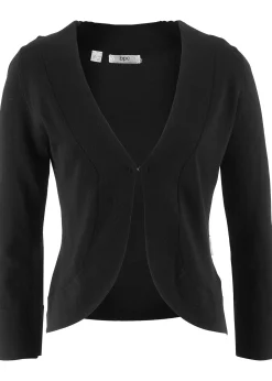 Gilet court en maille de viscose mélangée