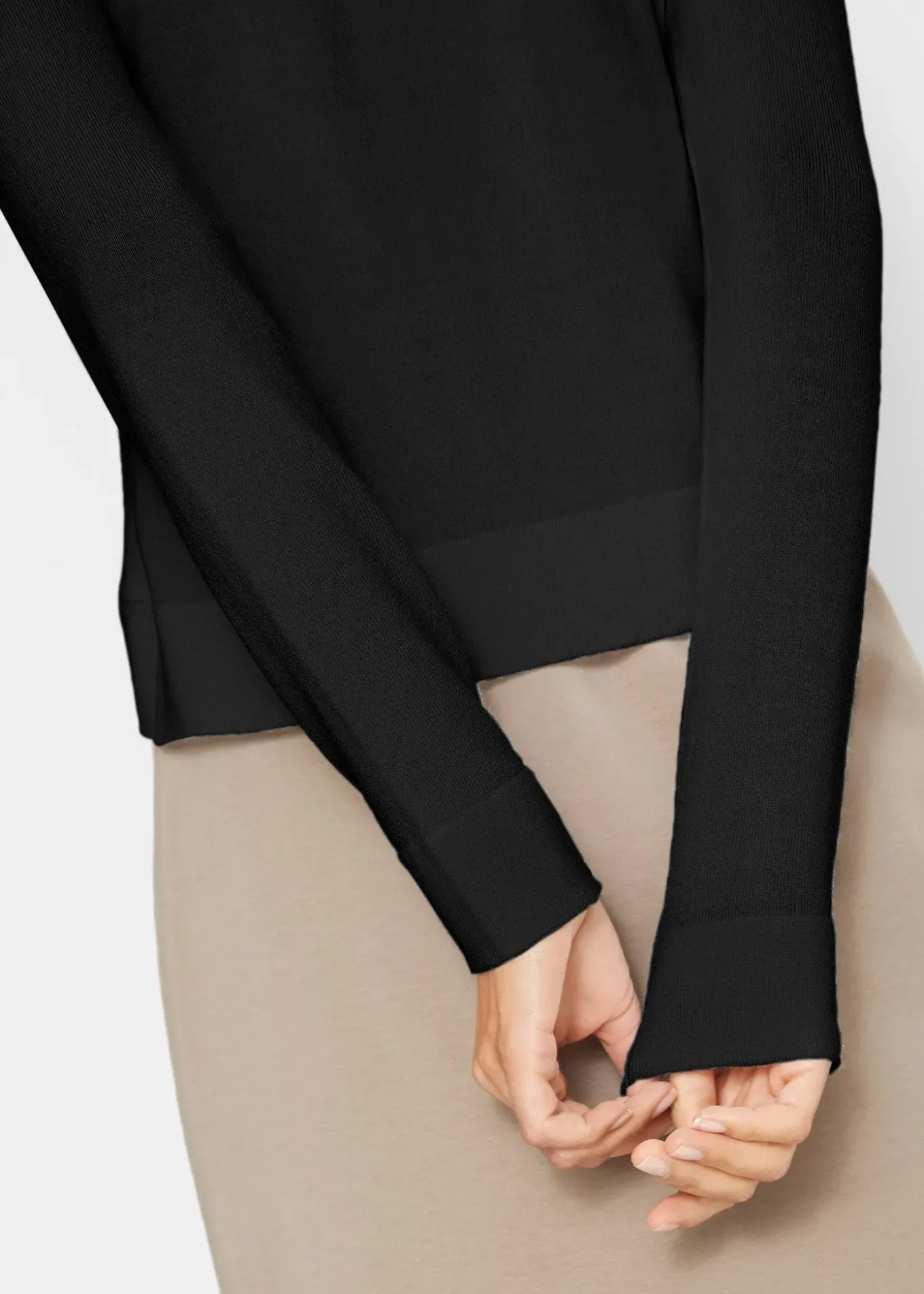 Gilet court en maille de viscose mélangée