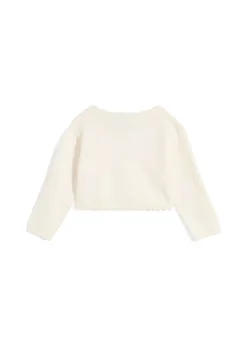 Gilet court en maille douce en viscose mélangée