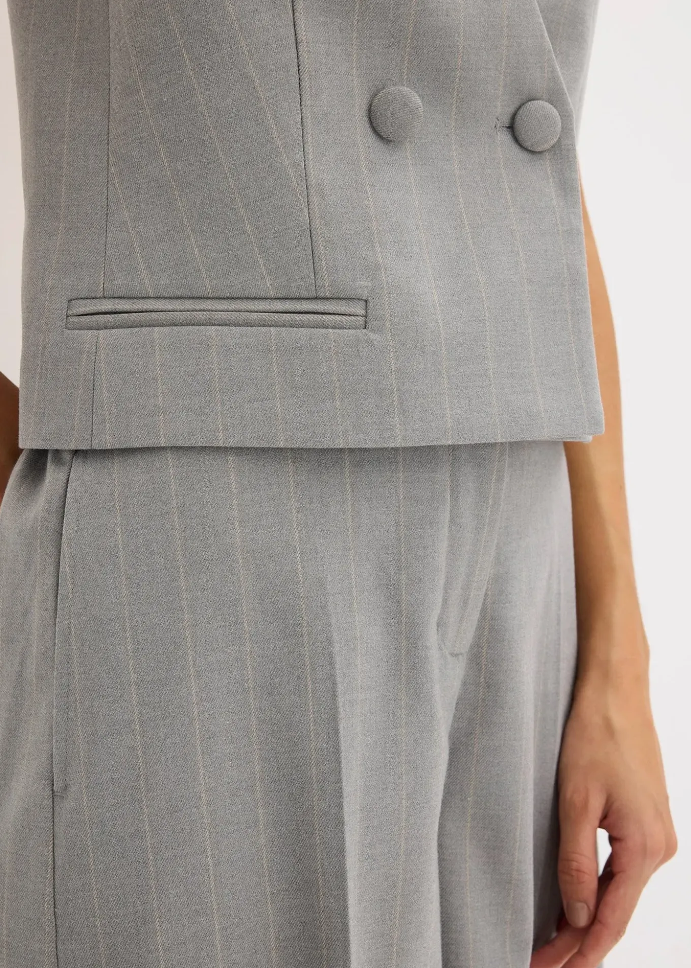 Gilet de costume à rayures tennis