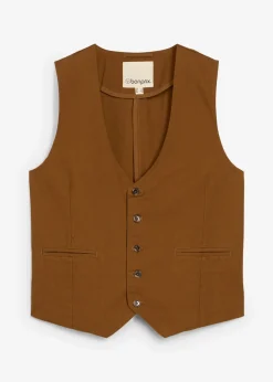 Gilet de costume en toile de coton