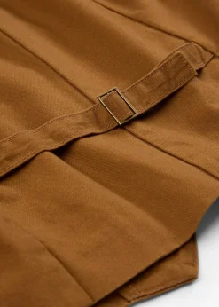 Gilet de costume en toile de coton