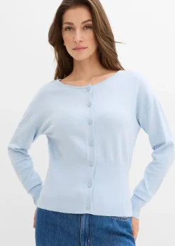 Gilet en fine maille à col rond