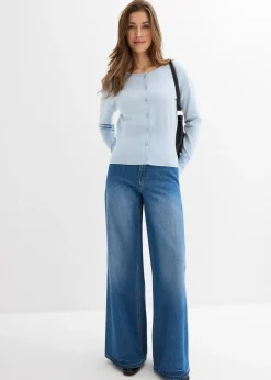 Gilet en fine maille à col rond