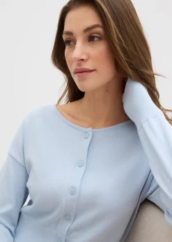 Gilet en fine maille à col rond