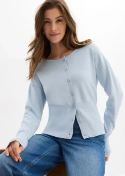 Gilet en fine maille à col rond