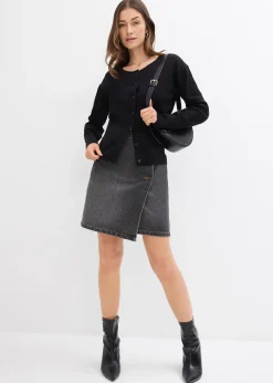 Gilet en fine maille à col rond