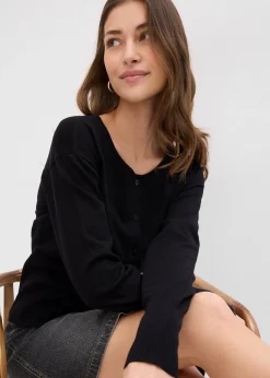 Gilet en fine maille à col rond