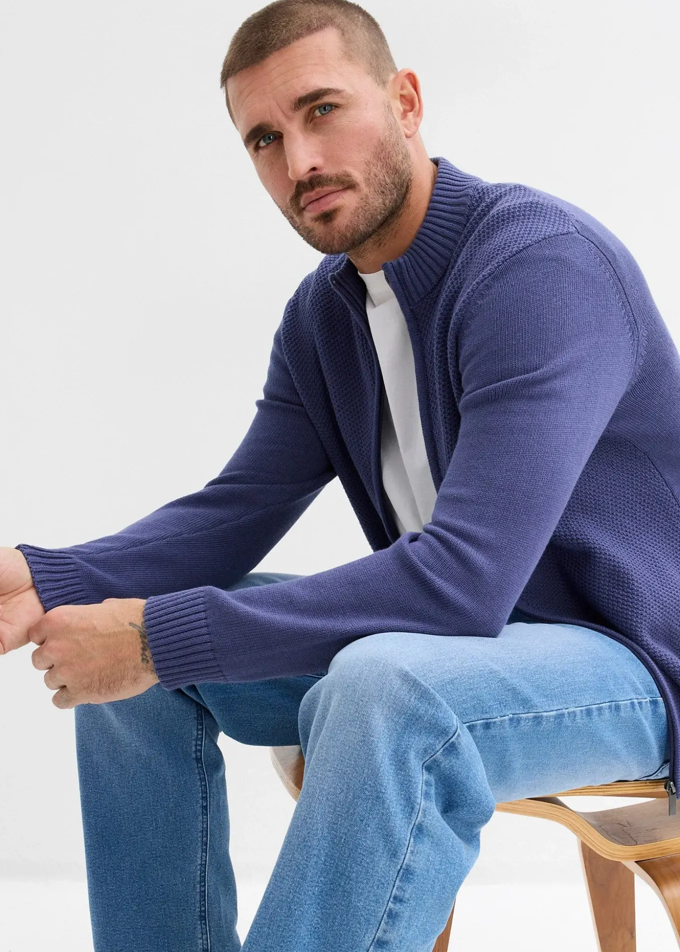 Gilet en fine maille 100% coton