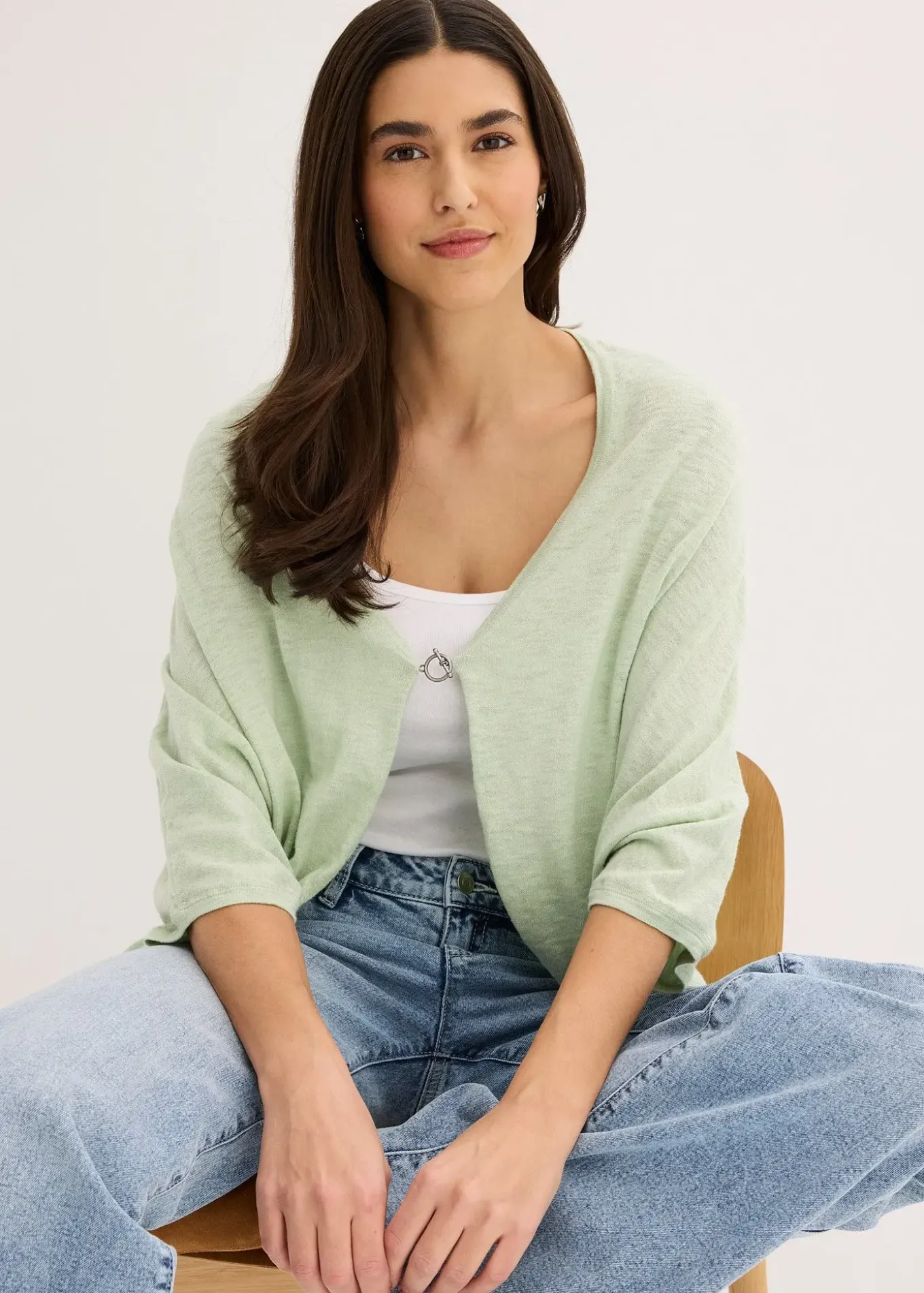 Gilet en fine maille 100% coton