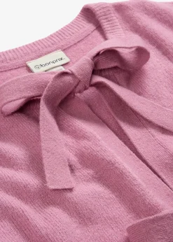 Gilet en fine maille à nouettes