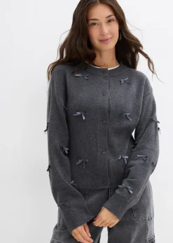 Gilet en fine maille avec petits nœuds