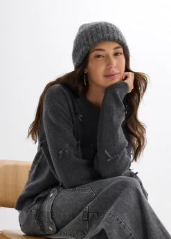 Gilet en fine maille avec petits nœuds