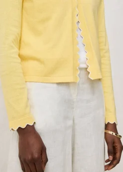 Gilet en fine maille contenant de la soie