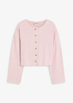 Gilet en fine maille côtelée