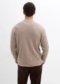 Gilet en fine maille côtelée