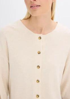 Gilet en fine maille côtelée