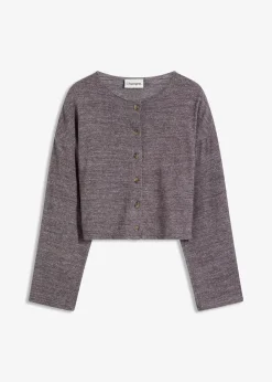 Gilet en fine maille côtelée